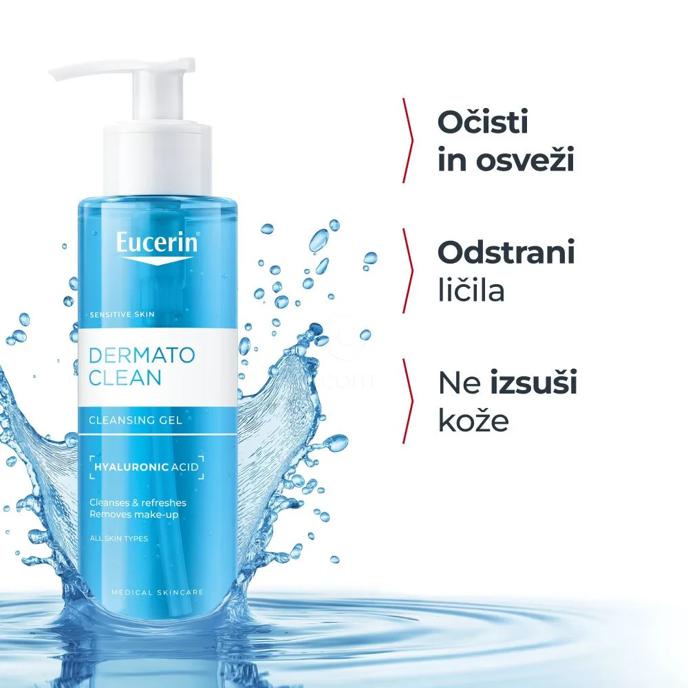 Eucerin DermatoClean [Hyaluron], čistilni gel (200 ml)